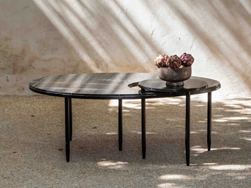 GOL003 - Oval marble coffee table by LO Contemporary - view 2